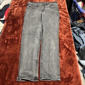 True Religion Jeans Mens 33 Gray Geno Relaxed Slim Denim Horseshoe Back Pockets